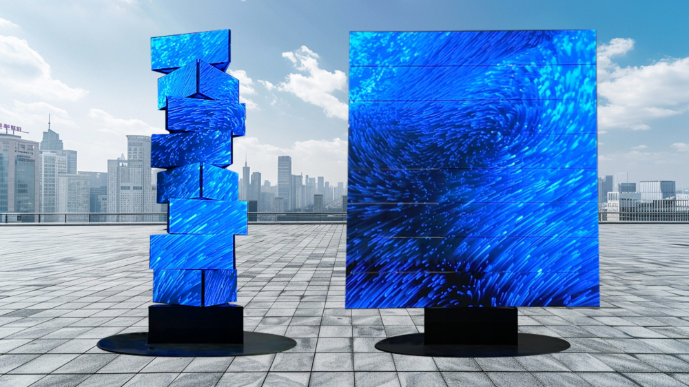 三角翼展旋转屏